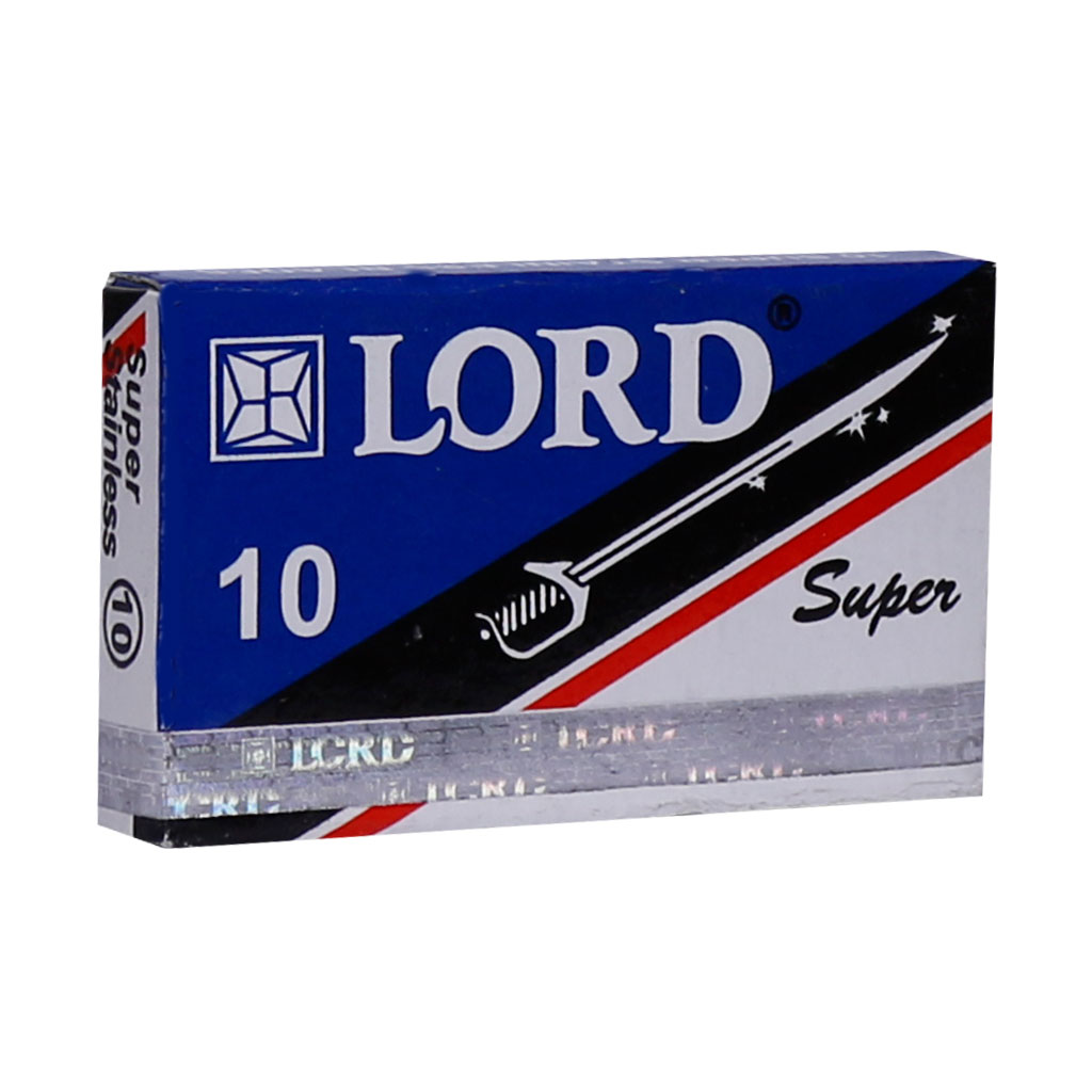 تیغ اصلاح " Super " لرد - ( ساخت مصر ) از جنس استیل ضد زنگ  ( 10 عددی )