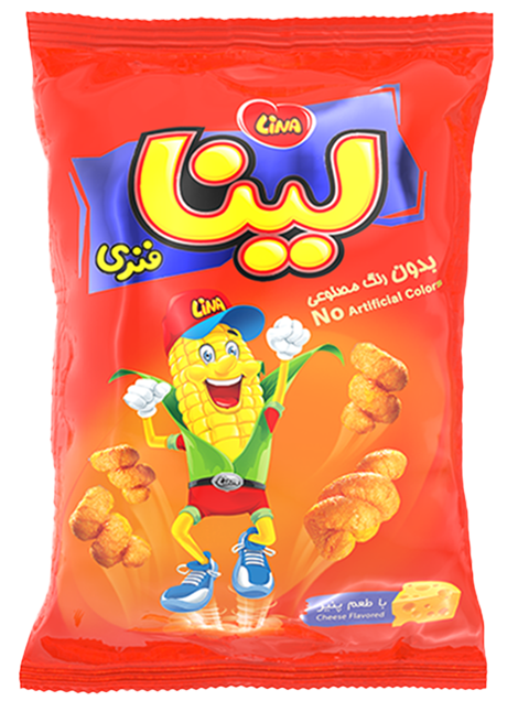 پفک فنری لینا با طعم پنیر 80 گرمی