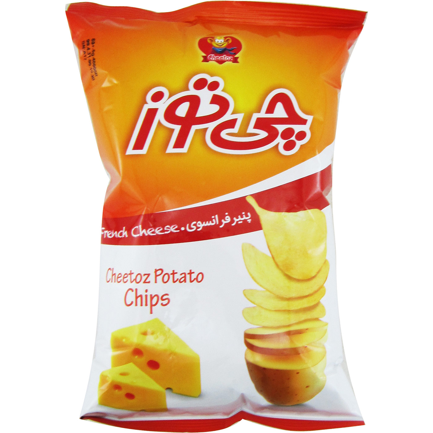 چیپس برگه ای سیب زمینی چی توز با طعم پنیر فرانسوی 60 گرمی