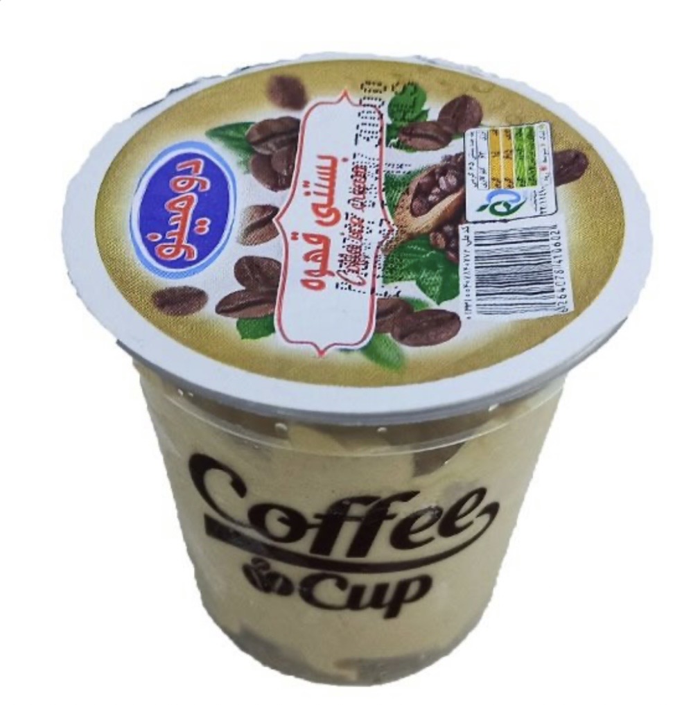 بستنی پاستوریزه قهوه ( مخلوط با چربی نباتی ) از برند دومینو وزن محصول ( 65 گرم )