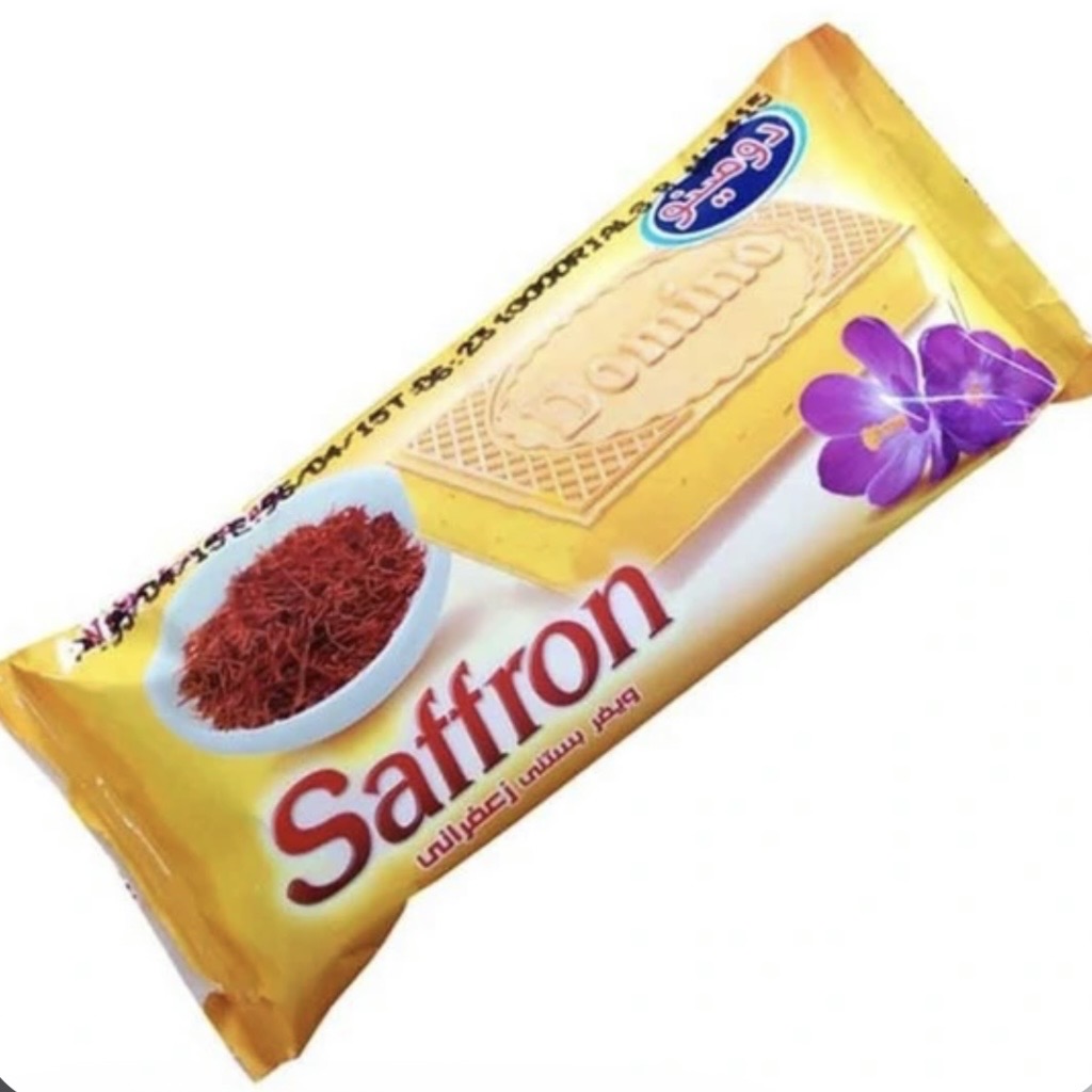 بستنی پاستوریزه شیری زعفرانی با نان سنتی از برند دومینو وزن محصول ( 75 گرم )