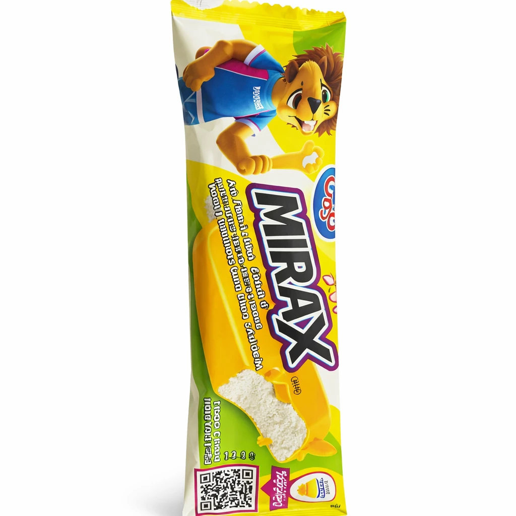 بستنی میرکس وانیلی با روکش موزی برند میهن وزن محصول ( 54g )