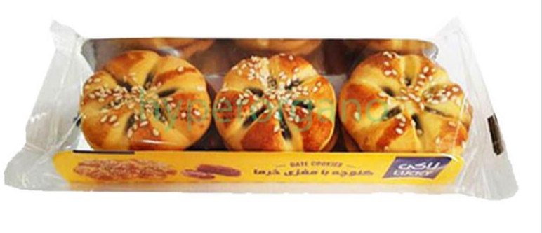 کلوچه " با مغزی خرما " لاکی  -  6 عددی ( بسته 110 گرمی )