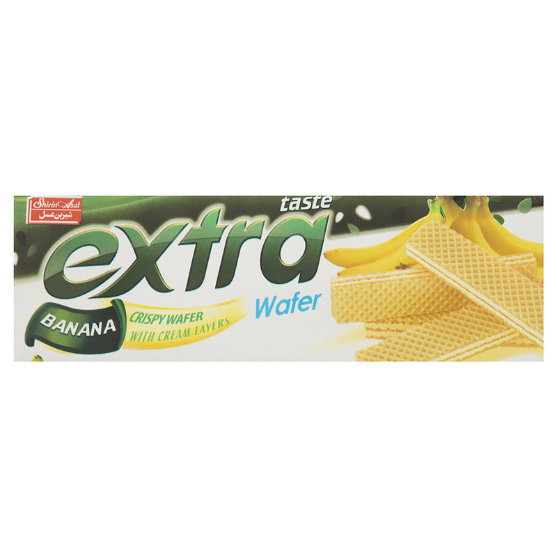 ویفر با طعم موز اکسترا تیست برند شیرین عسل وزن محصول ( 70 گرم )