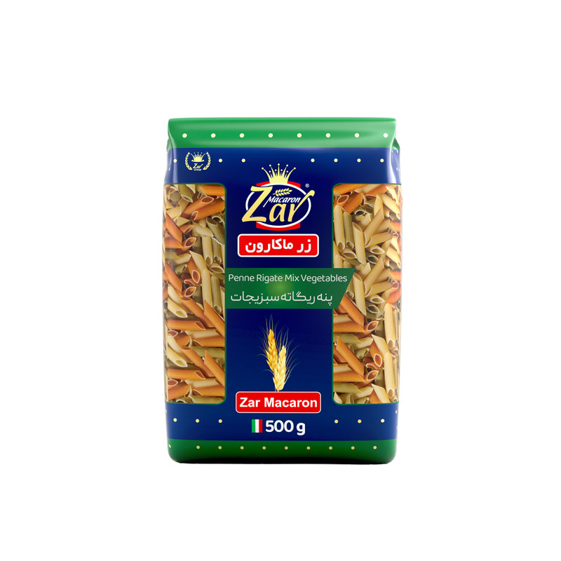 پنه سبزيجات زرماکارون 500 گرمی ( درشت )