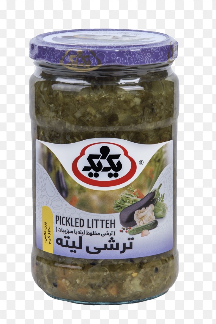 ترشی ليته ( ترشی مخلوط لیته با سبزیجات ) از برند يک ويک وزن محصول ( 640 گرم )