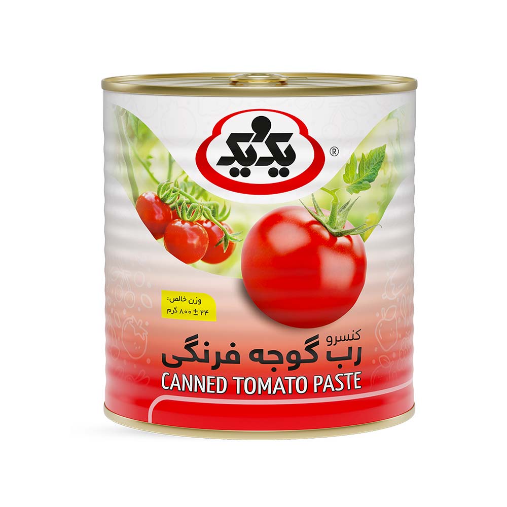کنسرو رب گوجه فرنگی درجه 1 یک و یک ( 800 ) گرم