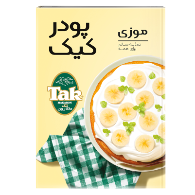 پودر کیک با طعم موز تک ماکارون 500 گرمی