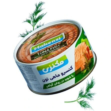 تون ماهی " با روغن گیاهی و شوید " مکنزی - ( 180 گرمی )