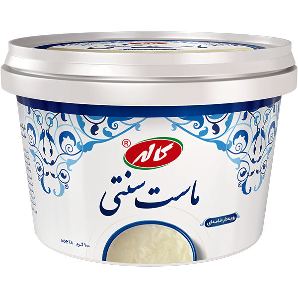 ماست سنتی کاله رویه دار خامه ای 900 گرمی