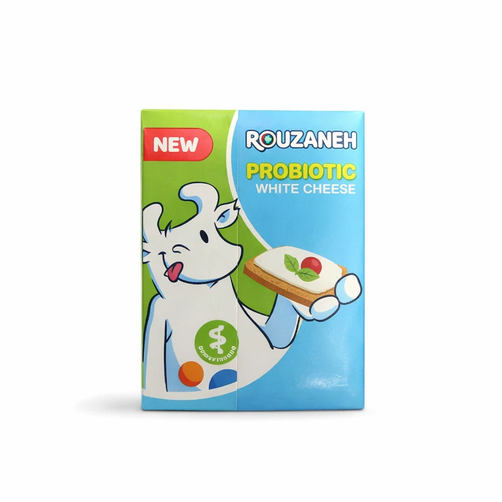پنیر سفید تازه نسبتا چرب پروبیوتیک ، منبع ویتامین D3 برند روزانه وزن محصول ( 210g )