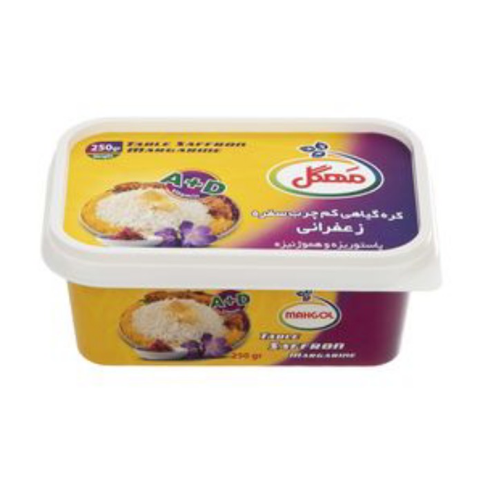 کره گیاهی " کم چرب سفره زعفرانی " مهگل - ( 250 گرمی )
