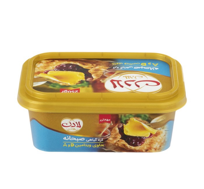 کره گیاهی " صبحانه " لادن طلایی - ( 250 گرمی )