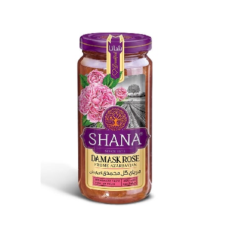 مربا گل محمدی آذربایجان برند شانا وزن محصول ( 305g )