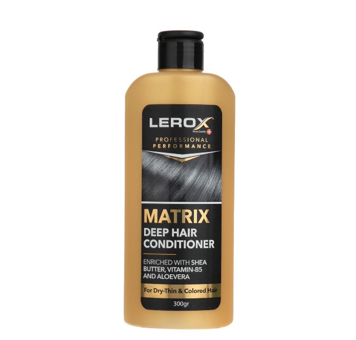 نرم کننده کرمی " موهای رنگ شده وآسیب دیده MATRIX " لروکس - طلایی ( 300 گرمی )
