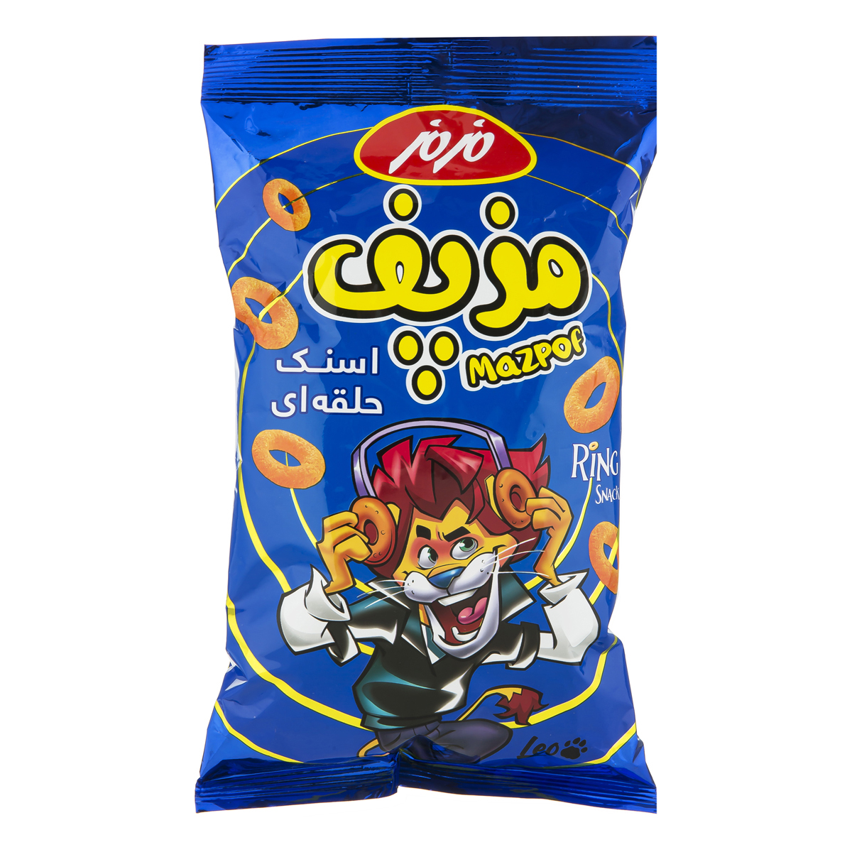 اسنک حلقه ای پنیری مز پف مزمز 80 گرمی