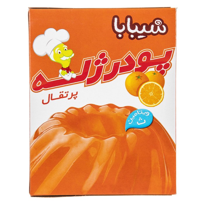 پودر ژله " پرتقال " شیبابا - ( 100 گرمی )