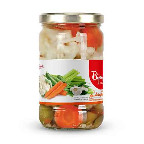 کنسرو مخلوط شور بیژن 670 گرمی