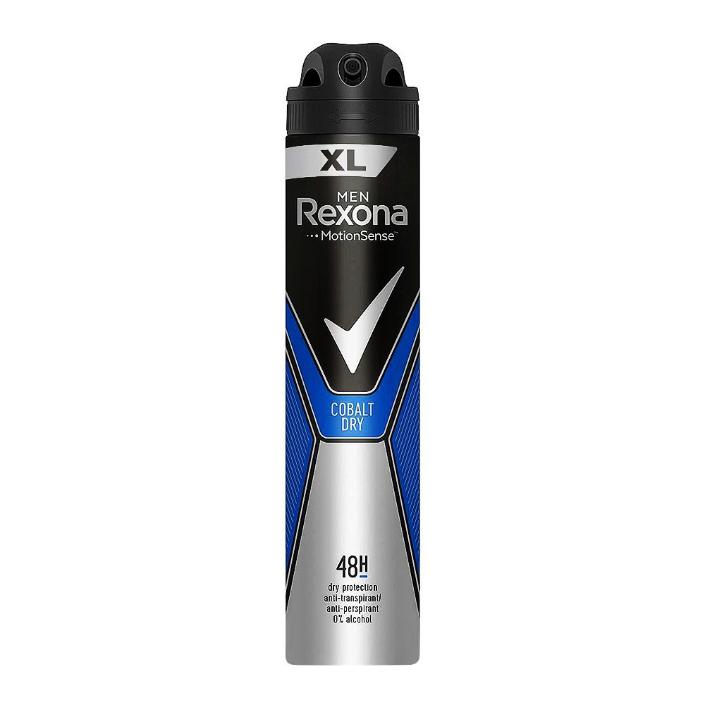 اسپری خوشبو کننده بدن " Cobalt Dry XL " رکسونا - ( " ویژه آقایان " ، بدون الکل ) ضد تعریق و خشک نگهدارنده پوست، با ماندگاری تا 48 ساعت ( 200 میلی لیتر )
