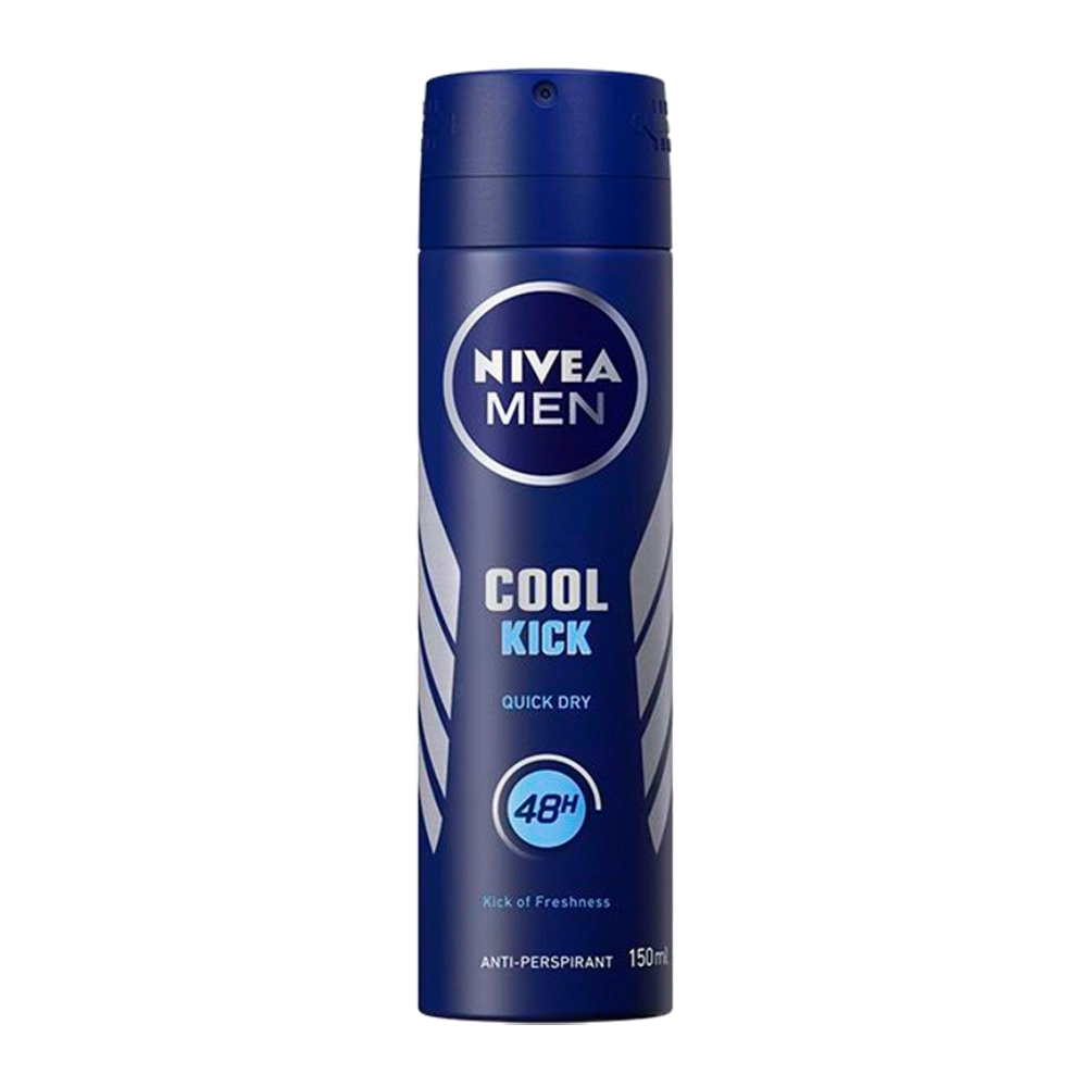 اسپری خوشبو کننده بدن " Cool Kick " نیوآ - ( " ویژه آقایان " ) ضد تعریق و خشک نگهدارنده پوست، با ماندگاری تا 48 ساعت ( 150 میلی لیتر )