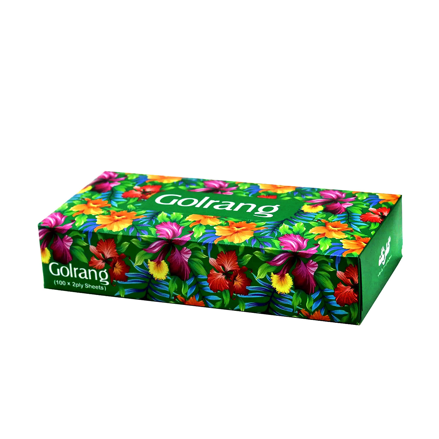 دستمال کاغذی " جعبه ای " گلرنگ - ( 100 برگ دولا )