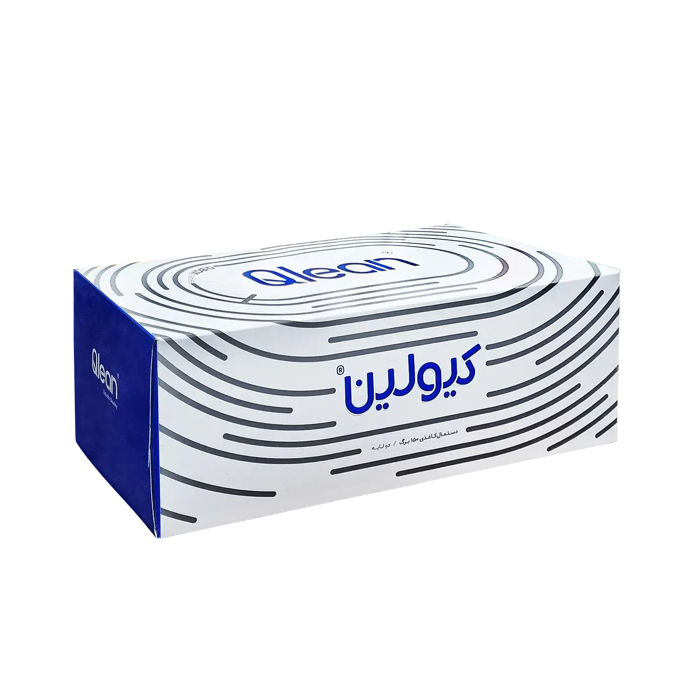 دستمال کاغذی " جعبه ای " کیولین - ( اندازه متوسط ) سایز 20.5 * 20 سانتی متر ( 150 برگ دولا )