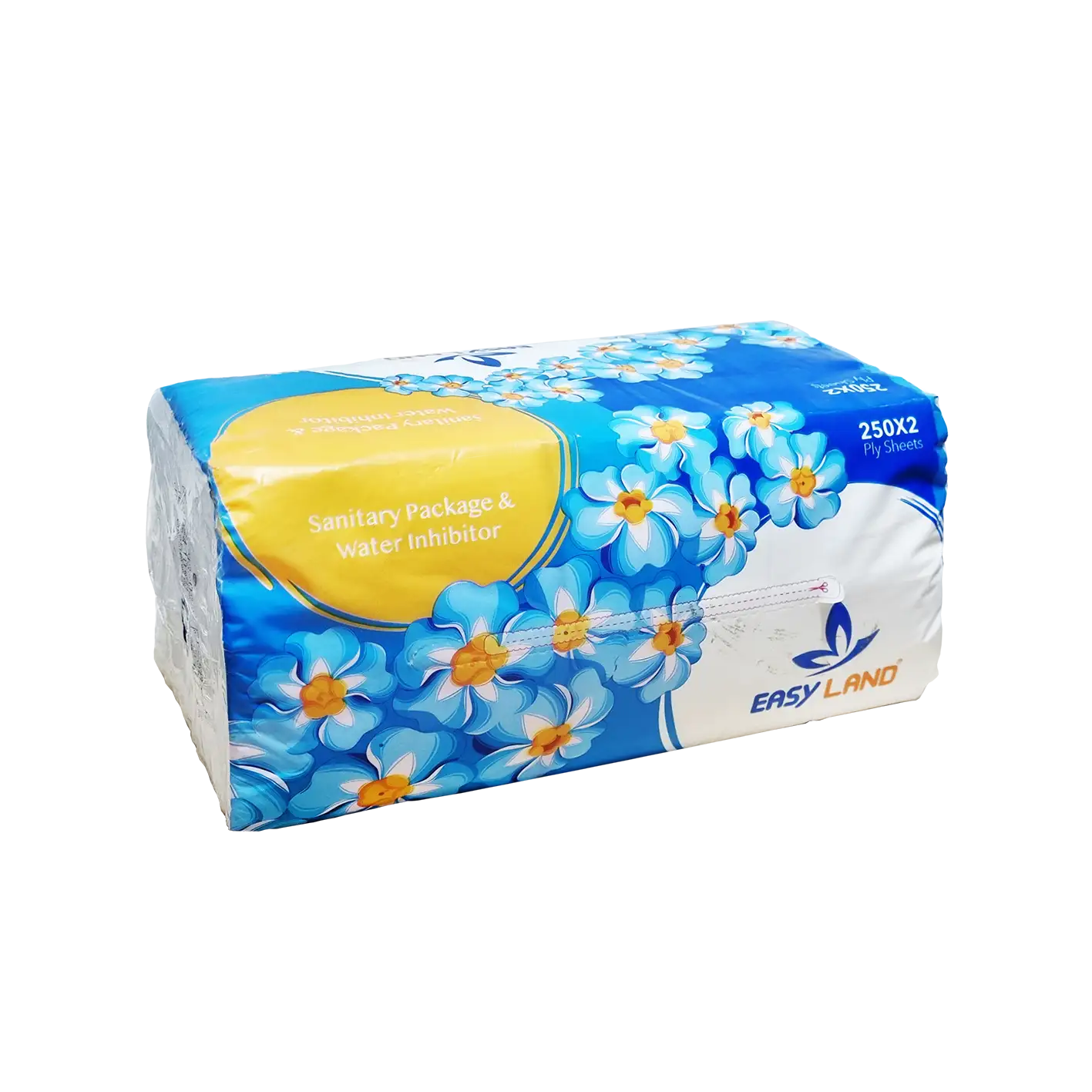دستمال کاغذی " اقتصادی " ایزی لند - ( بسته نایلونی ) سایز کوچک 20.5 * 20 سانتی متر ( 250 برگ دولا )