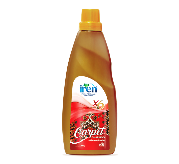 شامپو فرش و موکت آیرن - غلیظ با خاصیت لکه بری و چرک زدایی  ( 900 گرم )