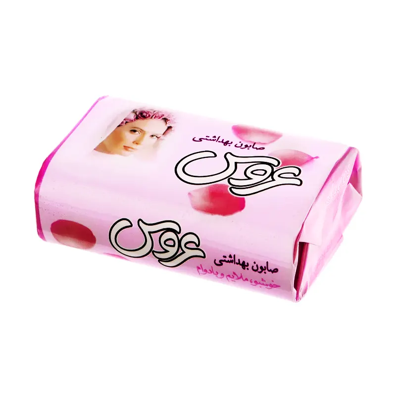 صابون " آرایشی و بهداشتی " عروس - ( صورتی، خوشبو و ملایم ) حاوی 1 عدد صابون ( 75 گرمی )