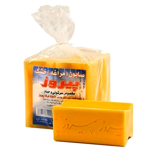 صابون مراغه " نارنجی " پیروز  -  طبیعی و بدون اسانس (  4 قالب 200 گرمی )