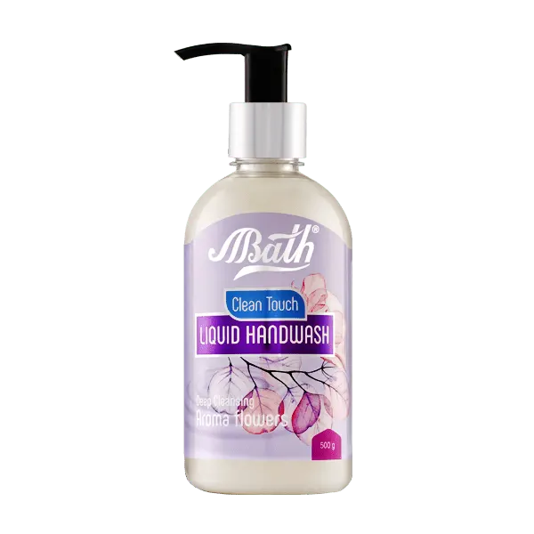 مایع دستشویی پمپی " آروما فلاور " بس - ( سفید، سری Clean Touch ) حاوی گلیسیرین، عصاره ریشه زنجبیل و ساقه دارچین ( 500 گرمی )