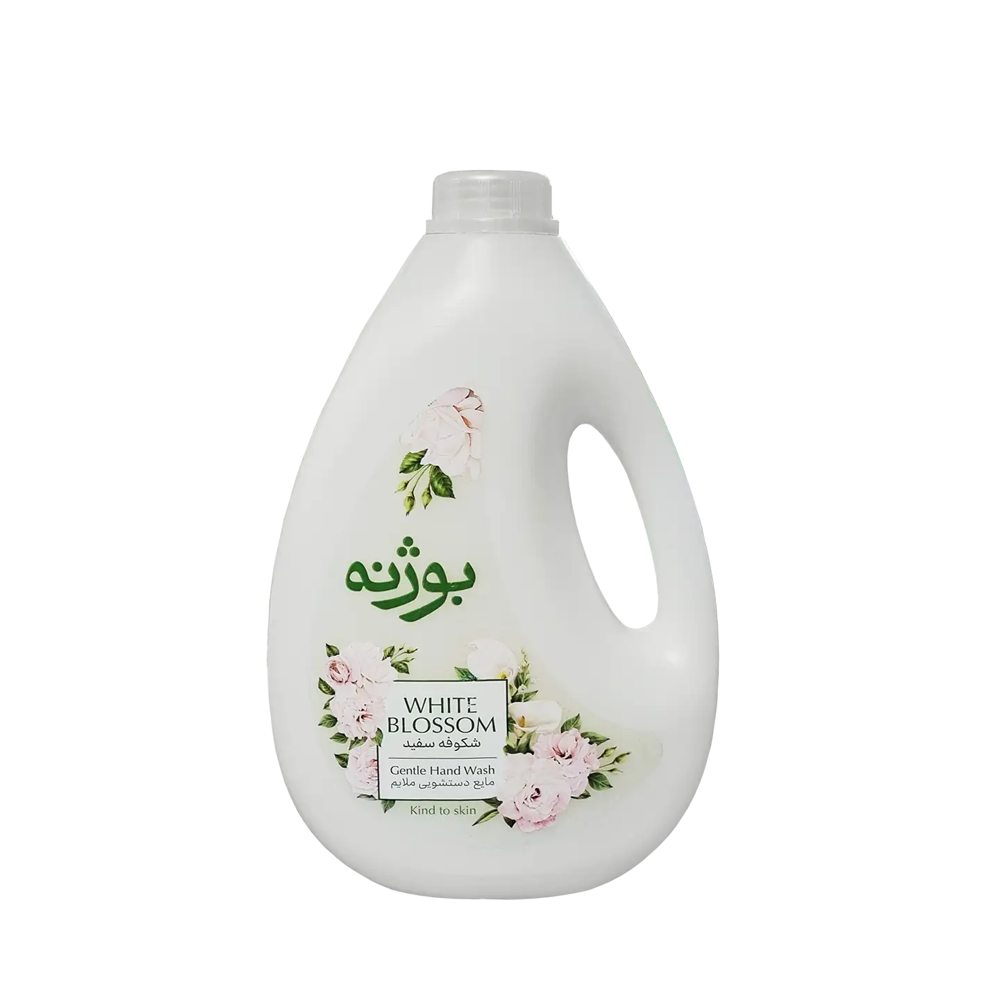 مایع دستشویی " گالونی " بوژنه - ( صدفی، سری شکوفه سفید ) ملایم با رایحه ای دلپذیر ( 2 لیتری )