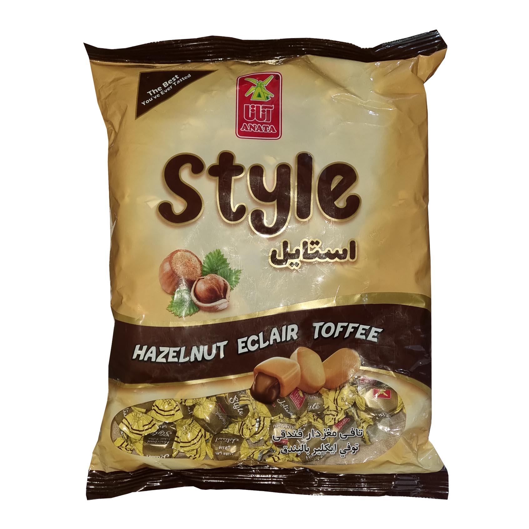 تافی مغزدار فندقی استایل