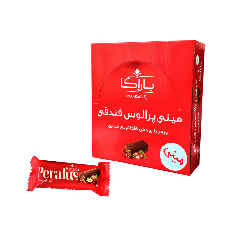 مینی ویفر فندقی با روکش کاکائویی شیری پرالوس - بسته ای