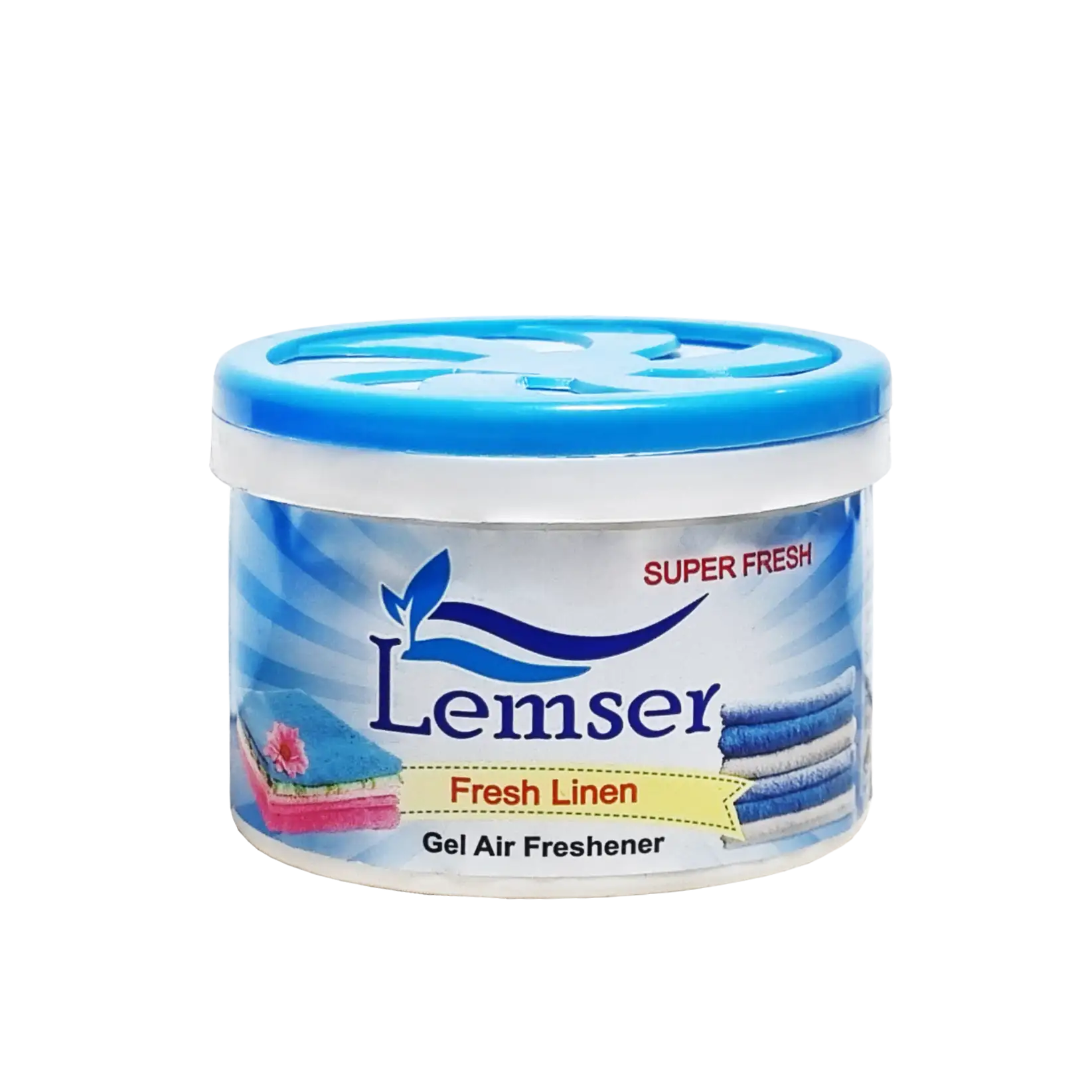 ژل کنسروی " خوشبو کننده هوا " لمسر - ( آبی، رایحه پارچه نو ) مناسب سرویس بهداشتی، خودرو، اتاق ( 90 گرمی )