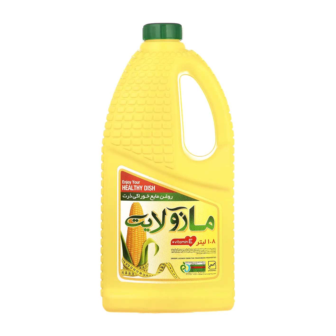 روغن مایع مخلوط " ذرت و کانولا " مازولایت - ( ویژه پخت و پز و سالاد )  حاوی امگا 3  ( 1620 گرمی )
