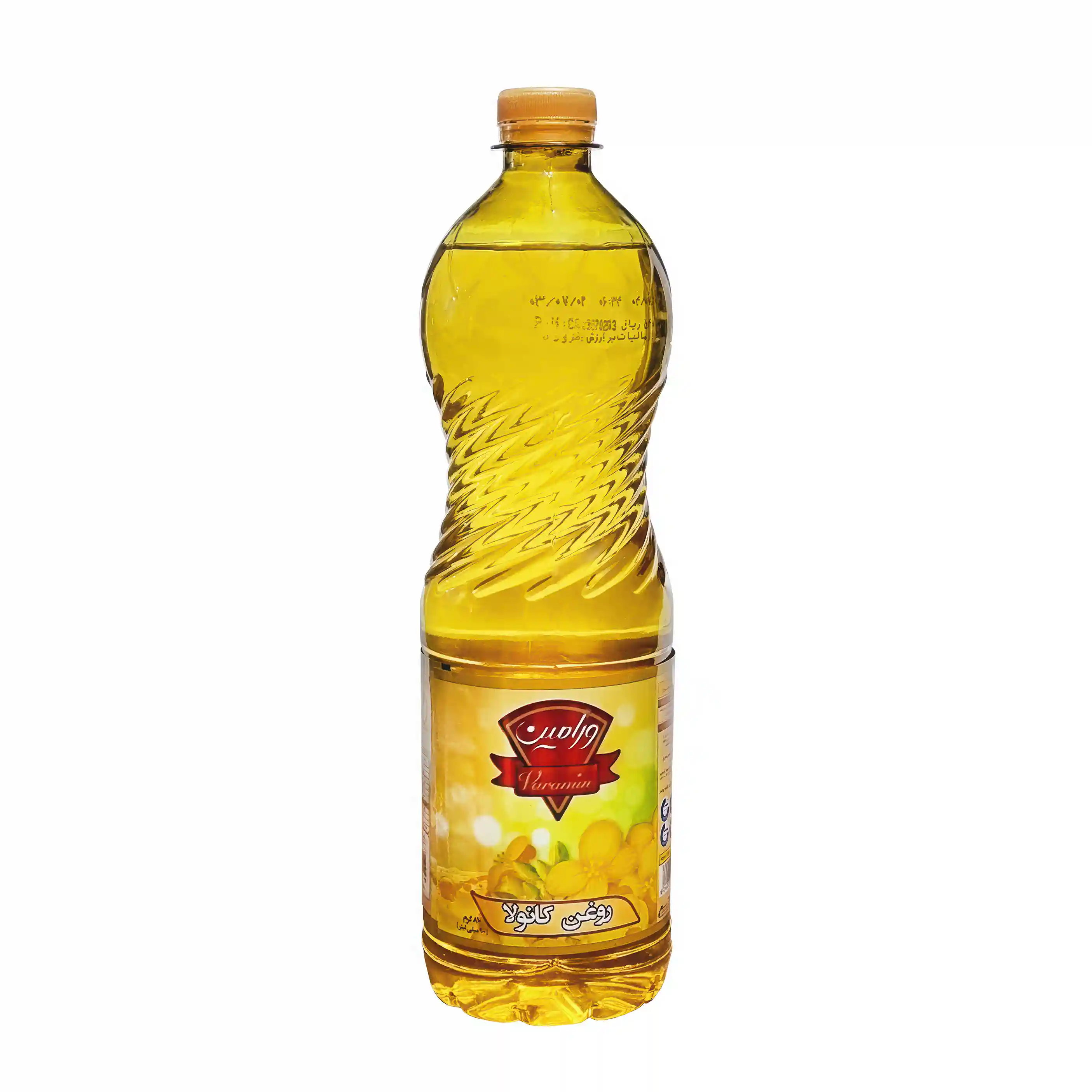 روغن مایع " کانولا پالایش شده " ورامین - ( ویژه پخت و پز و سالاد ) حاوی آنتی اکسیدان و روغن کلزا با اسید اروسیک پایین ( 810 گرمی )