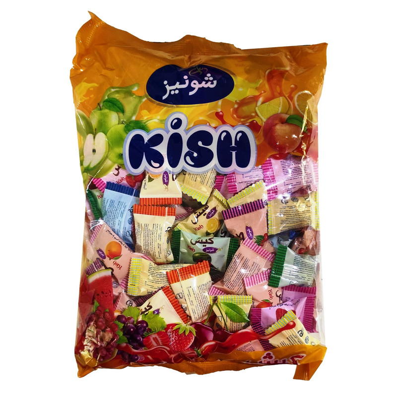 آبنبات میوه ای با مغز پاستیل کیش