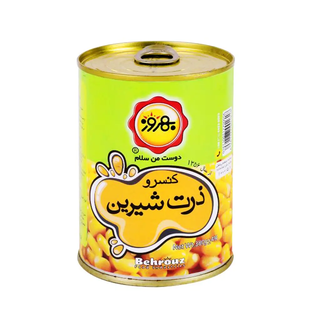 کنسرو " ذرت شیرین " بهروز - ( 380 گرمی )