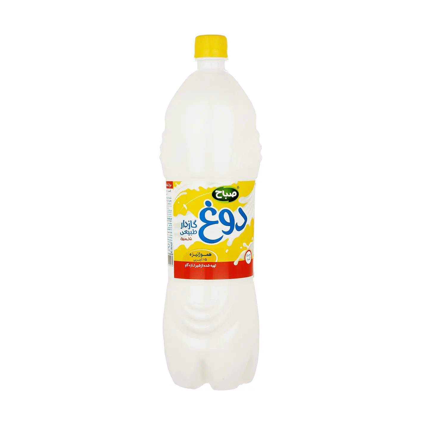 دوغ گازدار " گرماندیده تخمیری " صباح - ( هموژنیزه ) با چربی ( 1.5 لیتری )