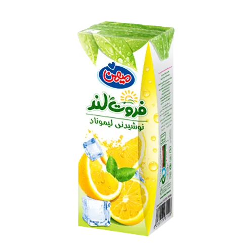 آبمیوه " لیموناد " فروت لند - ( پاکتی ) حاوی کنسانتره طبیعی آب لیمو ( 200 سی سی )