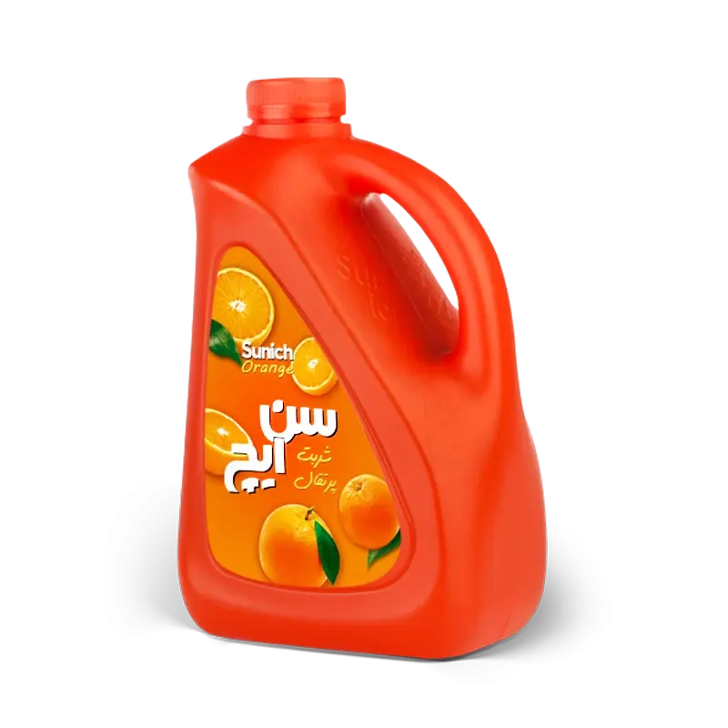 شربت گالنی " پرتقال " سن ایچ - ( جهت تهیه 50 لیوان شربت ) حاوی کنسانتره طبیعی آب پرتقال ( 2 کیلویی )