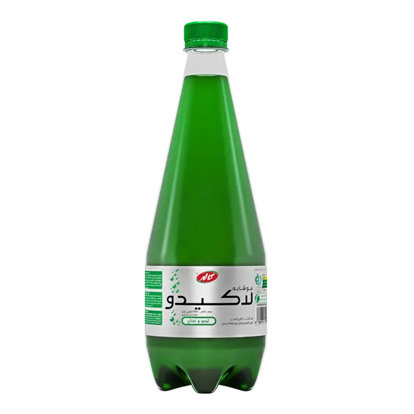 نوشابه گازدار شیری " با طعم لیمو و نعناع " لاکیدو - ( قند کمتر ) حاوی کلسیم ( 1.5 لیتری )