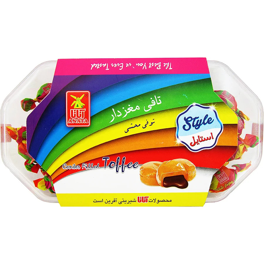 تافی با مغز کرم کاکائو