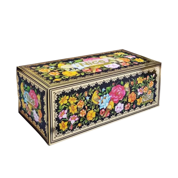 دستمال کاغذی " جعبه ای " نایس - ( اندازه متوسط ) سایز 20.5 * 20 سانتی متر ( 100 برگ سه لایه )