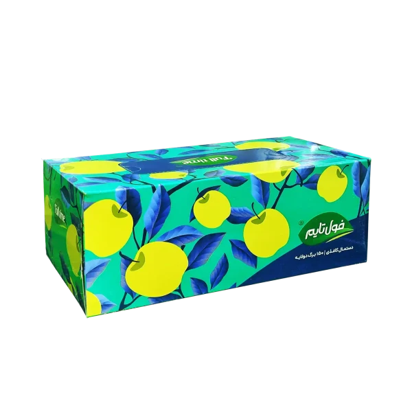 دستمال کاغذی " جعبه ای " فول تایم - سایز 20.5 * 20 سانتی متر ( 150 برگ دولا )