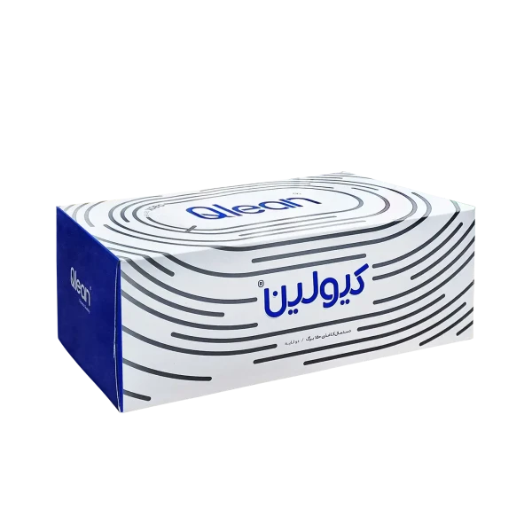 دستمال کاغذی " جعبه ای " کیولین - ( اندازه متوسط ) سایز 20.5 * 20 سانتی متر ( 150 برگ دولا )