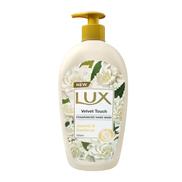 مایع دستشویی پمپی " Velvet Touch " لوکس - ( کرم سبز ) حاوی گلیسیرین و مرطوب کننده گیاهی، با رایحه یاس و گاردنیا ( 500 میلی لیتر )