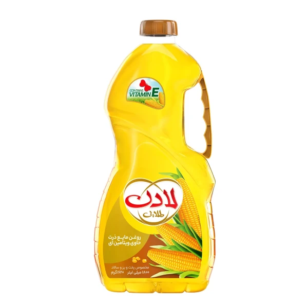 روغن مایع " ذرت " لادن - ( ویژه پخت و پز و سالاد ) حاوی ویتامین E ( 1620 گرمی )