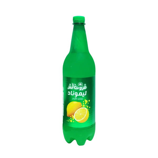 نوشابه گازدار " لیموناد " فروت لند - ( بطری پت ) با طعم لیمو ( 1 لیتری )